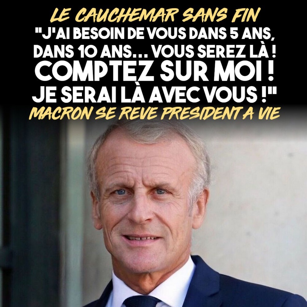 Macron apparaît vieilli, un vieux politicien ressemblant à Barnier, s