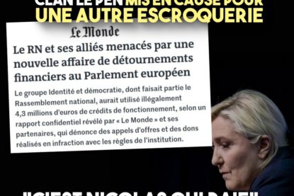 Marine Le Pen fait face à l