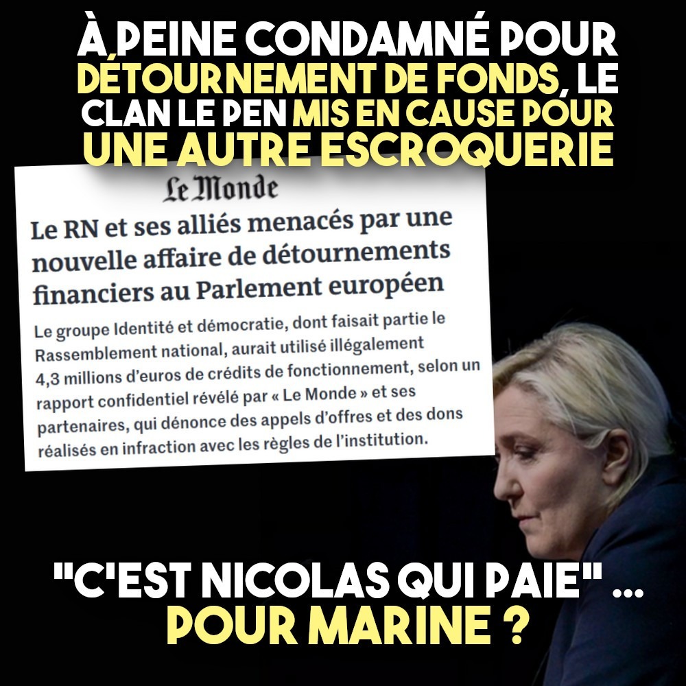 Marine Le Pen fait face à l