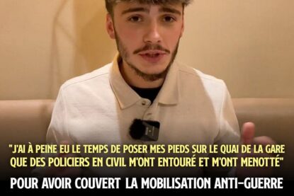 Le journaliste Enzo Rabouy raconte dans une vidéo comment il a été arrêté et placé en garde à vue pour avoir couvert une action au Salon du Bourget.