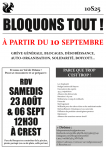 Bloquons tout ! rdv à Crest pour se rencontrer et se préparer : 23 août et 06 septembre {PNG}