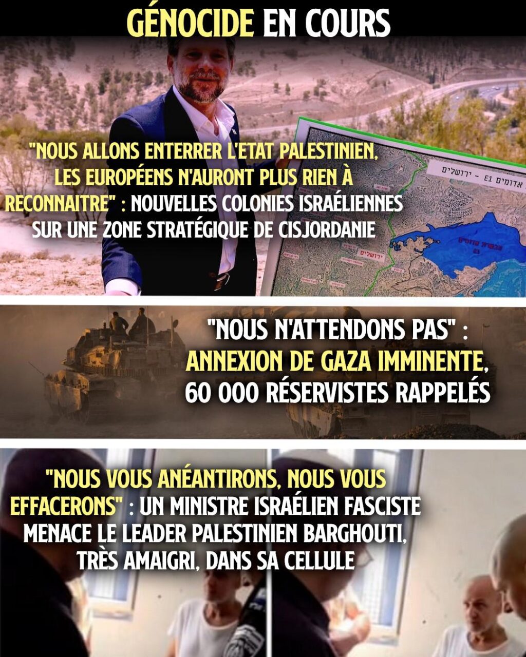 Ben Gvir présentant une carte d