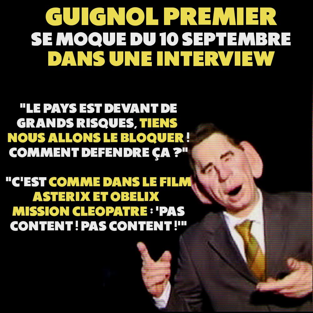 La marionnette de François Bayrou dans Les Guignols de l