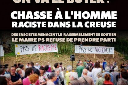 Manifestation contre le racisme dans un village de la Creuse après la chasse à l