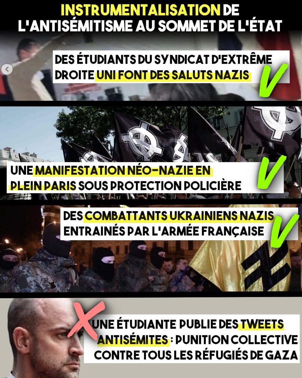 Trois images où l