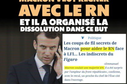 Emmanuel Macron jongle avec deux téléphones pour contacter le RN