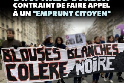 Une banderole lors d