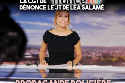 Léa Salamé présente le JT de France 2, un "journal d