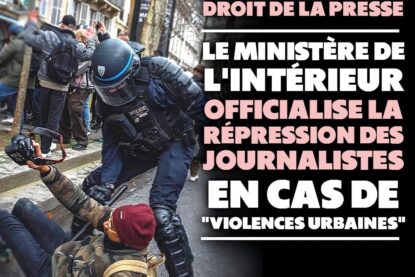 Un policier matraque les testicules d