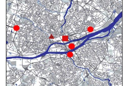 La carte des points de rendez-vous à Nantes le 18 septembre