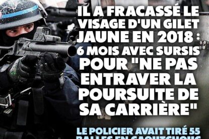 Un policier ajuste son tir de LBD, sachant pertinemment quelles conséquences aura son acte : "en mutiler un pour en terroriser mille".