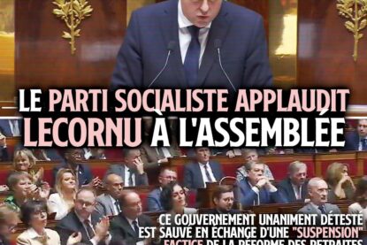 Sébastien Lecornu, ovationné par les députés du PS lors de son discours à l