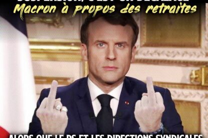 Macron détruit le PS et les directions syndicales en affirmant que ce n