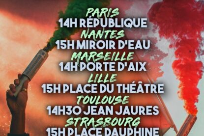 Les principaux défilés qui auront lieu en France ce samedi 4 octobre en solidarité avec la Global Sumud Flotilla et la Palestine.