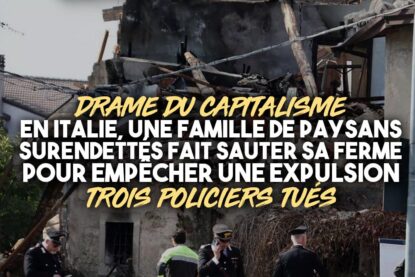 La ferme des Ramponi dans un sale état après l