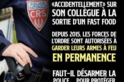 Un CRS et son arme de service : les deux ingrédients nécessaire pour un "tir accidentel"