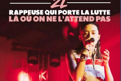2L au micro, la rapeuse qui porte la lutte où on ne l