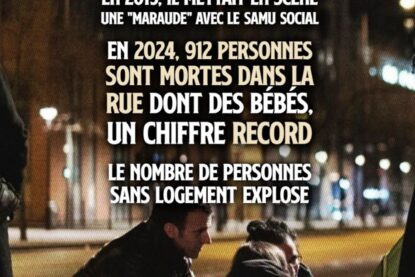 Macron se mettant en scène lors d