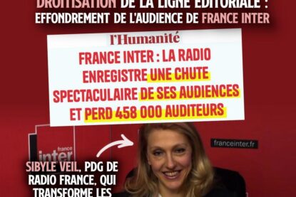 Sibyle Veil, PDG de Radio France qui transforme les services publics en copie de CNews.