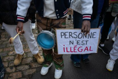 Mineurs isolés, manifestation à Tours, 2025. Crédit Collectif des Jeunes de Tours