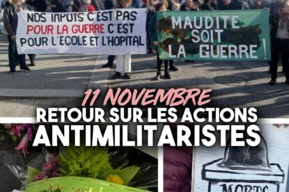 Manifestation, gerbe de fleurs et slogans pour maudire la guerre : les actions de ce 11 novembre.