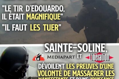 Les gendarmes en action pendant la bataille de Sainte-Soline : un massacre d
