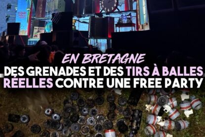 Un stock de grenades utilisée contre la free party de Carhaix le week-end dernier.