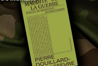 La couverture du livre "Maudite soit la guerre", le manuel antimilitariste à lire pour résister à la propagande de guerre.