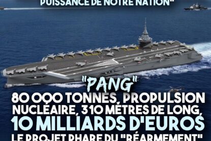 Le projet de PANG, le porte-avions nucléaire que Macron veut faire construire à Saint-Nazaire