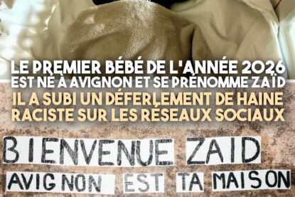 Zaïd, le premier bébé de 2026, est né à Avignon et a déjà subi un torrent de propos haineux.