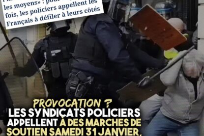 Des policiers terrorisent des manifestants : la violence est ce que les flics savent faire de mieux, mais ils en veulent toujours plus.