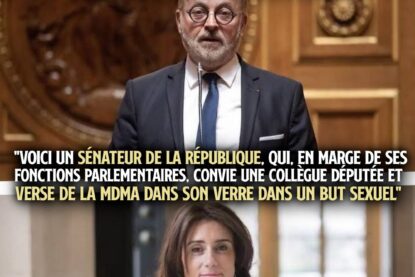 Joël Guerriau à la tribune du Sénat, un porc qui n