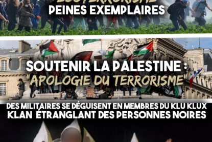 Quand les magistrats estiment que soutenir la Palestine est une «apologie du terrorisme» ou que défendre le vivant est de l