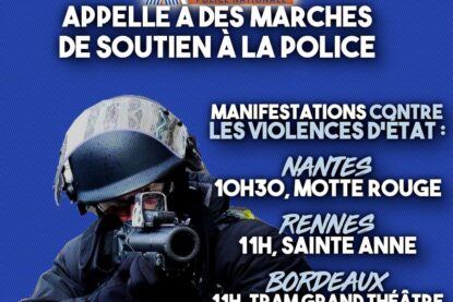 Un policier vise avec son LBD : le genre de pratique pour lesquelles Alliance réclame l
