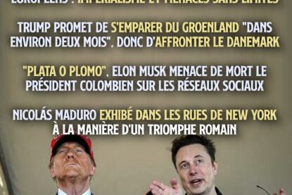 Musk et Trump, deux des principaux artistes qui permettent à l