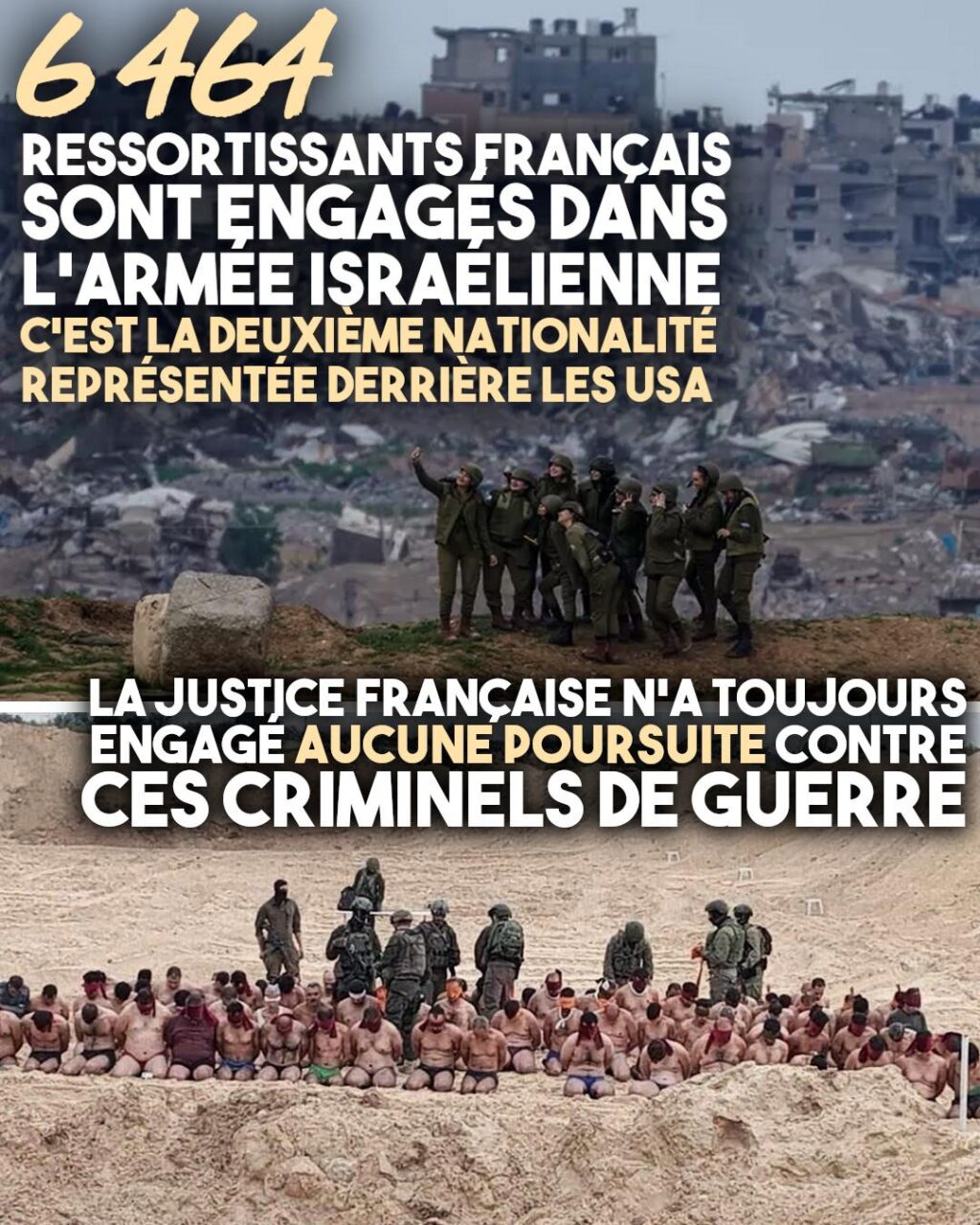 Des soldats se prennent en selfie devant les décombres de Gaza, d