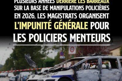 La voiture de police brûlée à Viry-Châtillon qui aura envoyé des jeunes innocents en prison.