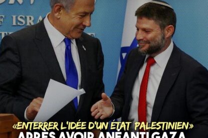 Netanyahou et Smotrich veulent enterrer l