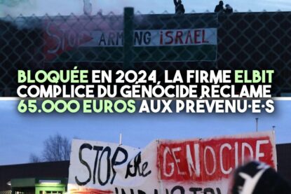 Des images du blocage de l