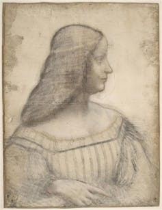 Portrait au crayon d’Isabelle d’Este