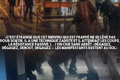 Dans un Burger King de Paris, des Gilets Jaunes tabassés par des CRS.
