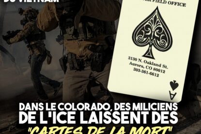 Un as de pique laissé par l