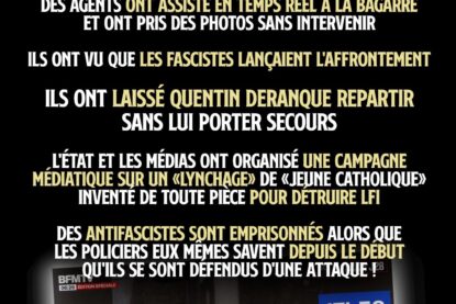 Une nouvelle image de Quentin Deranque au sol, prise par des policiers, dévoilant ainsi l