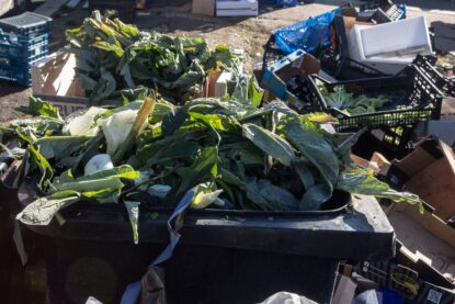 marché en Italie, gaspillage alimentaire