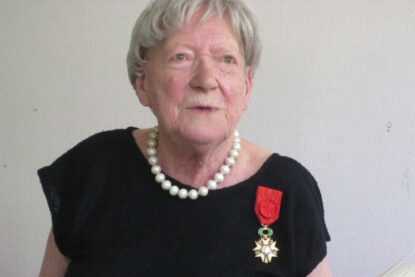 Marthe Gautier porte la légion d’honneur