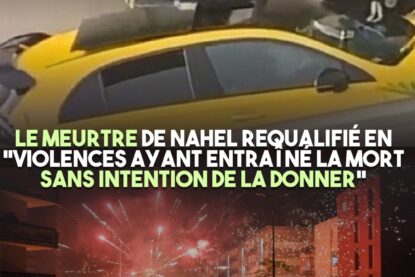 Florian Menesplier au moment où il appuie sur la gachette, tuant Nahel d