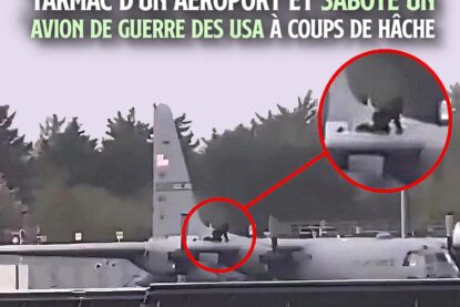 Une personne vêtue de noir sur l