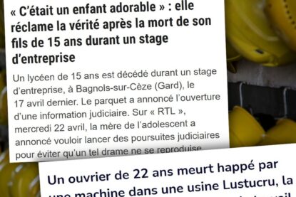 Dans le BTP et dans une usine Lustucru : le travail tue deux fois le même jour du vendredi 17 avril.