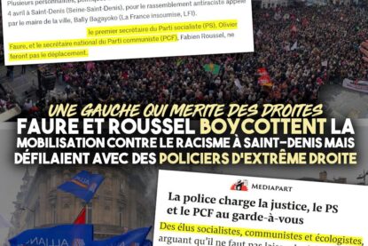 Une foule antiraciste sans Roussel ni Faure, qui préfèrent participer aux manifestations fascisantes d