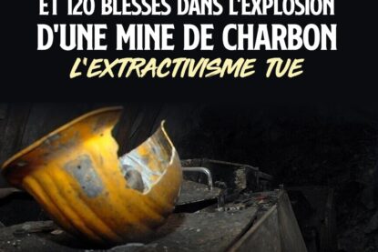 Un casque de mineur cassé : l
